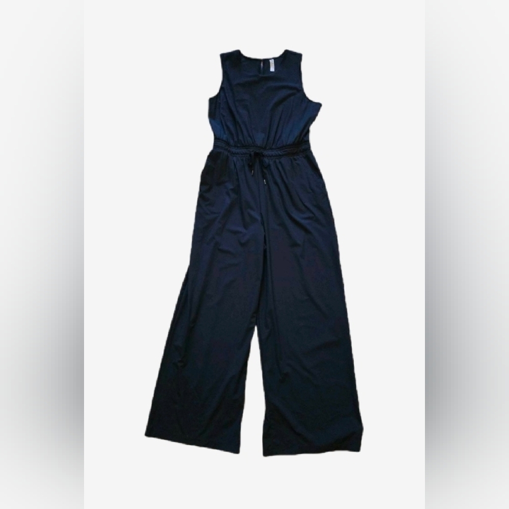 Stylus Black Sleeveless Jumpsuit - Large